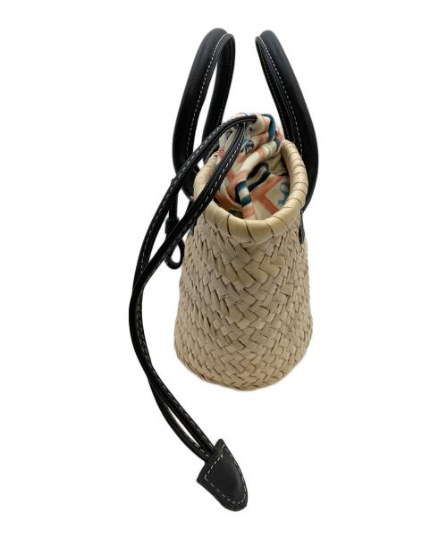 PARIS/64（パリ64）PARIS/64 (パリ64) OH LÀ LÀ BLACK MINI BASKET BAG ナチュラルの古着・服飾アイテム