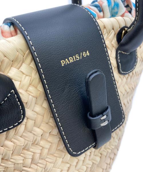 PARIS/64（パリ64）PARIS/64 (パリ64) OH LÀ LÀ BLACK MINI BASKET BAG ナチュラルの古着・服飾アイテム