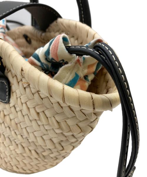 PARIS/64（パリ64）PARIS/64 (パリ64) OH LÀ LÀ BLACK MINI BASKET BAG ナチュラルの古着・服飾アイテム