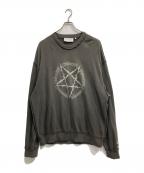 el conductor Hコンダクター）の古着「PIGMENT DYE COTTON CREWNECK SWEATER 'PENTAGRAM "BLACK"」｜グレー