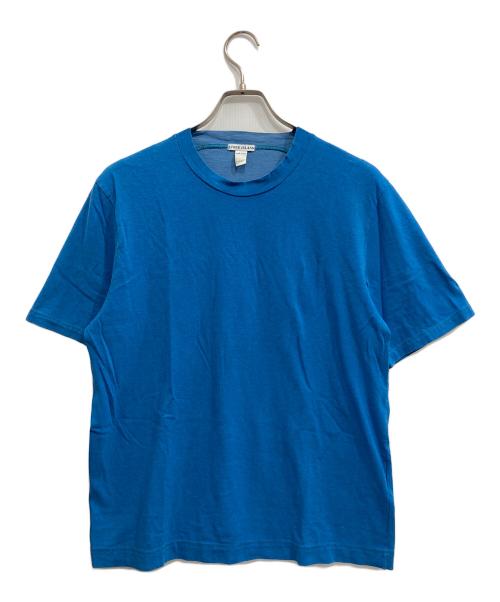 STONE ISLAND（ストーンアイランド）STONE ISLAND (ストーンアイランド) 襟ロゴTシャツ ブルー サイズ:Mの古着・服飾アイテム