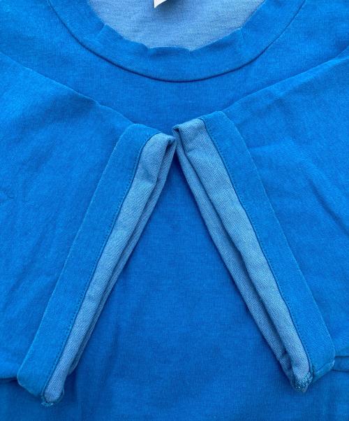 STONE ISLAND（ストーンアイランド）STONE ISLAND (ストーンアイランド) 襟ロゴTシャツ ブルー サイズ:Mの古着・服飾アイテム