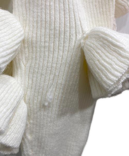 Bibiy.（ビビィ）Bibiy. (ビビィ) FLORENTINA FRILL KNIT アイボリー サイズ:Fの古着・服飾アイテム