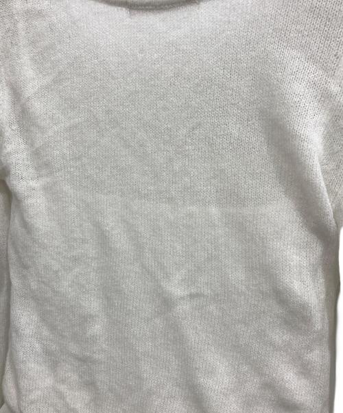Snidel（スナイデル）Snidel (スナイデル) シアーイレヘムニットコンビワンピース ホワイトの古着・服飾アイテム