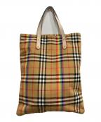 BURBERRY LONDONバーバリーロンドン）の古着「レインボーチェックトートバッグ」｜ベージュ