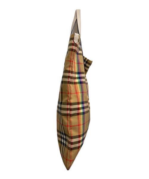BURBERRY LONDON（バーバリーロンドン）BURBERRY LONDON (バーバリーロンドン) レインボーチェックトートバッグ ベージュの古着・服飾アイテム