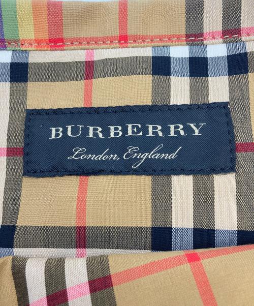 BURBERRY LONDON（バーバリーロンドン）BURBERRY LONDON (バーバリーロンドン) レインボーチェックトートバッグ ベージュの古着・服飾アイテム