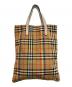 BURBERRY LONDON (バーバリーロンドン) レインボーチェックトートバッグ ベージュ：24000円