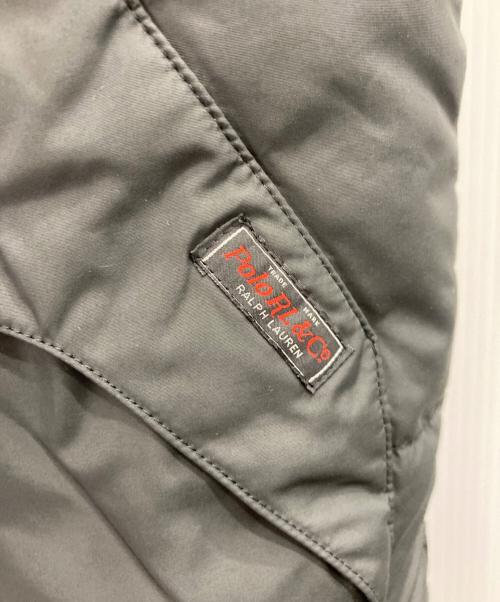 POLO RALPH LAUREN（ポロ・ラルフローレン）POLO RALPH LAUREN (ポロ・ラルフローレン) レザーヨークリバーシブルダウンベスト ブラック×レッド サイズ:Sの古着・服飾アイテム