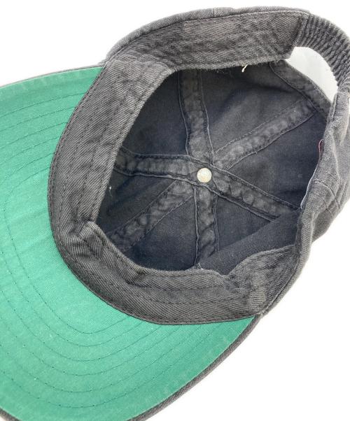 stussy（ステューシー）stussy (ステューシー) ロゴ刺繍キャップ ブラックの古着・服飾アイテム