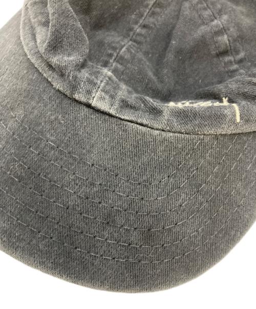 stussy（ステューシー）stussy (ステューシー) ロゴ刺繍キャップ ブラックの古着・服飾アイテム