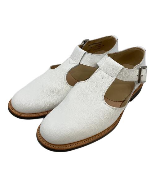 SANDERS（サンダース）SANDERS (サンダース) MILITARY SANDAL ホワイト サイズ:8の古着・服飾アイテム
