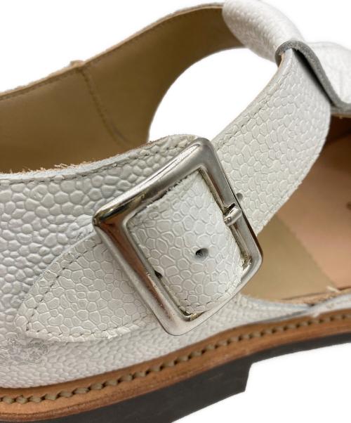 SANDERS（サンダース）SANDERS (サンダース) MILITARY SANDAL ホワイト サイズ:8の古着・服飾アイテム