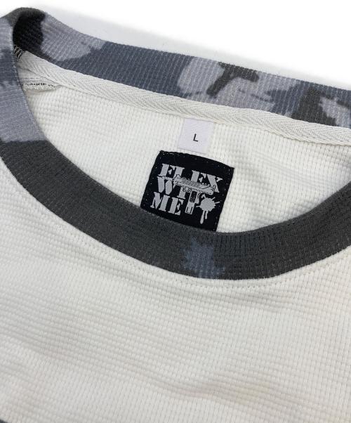 FLEX WIT ME（フレックスウィットミー）FLEX WIT ME (フレックスウィットミー) サーマルカットソー グレー サイズ:Lの古着・服飾アイテム
