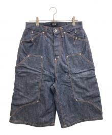FAF（エフエーエフ）の古着「NEWCOMMUNE BAGGY DENIM SHORTS」｜インディゴ
