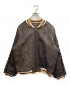 FAFエフエーエフ）の古着「Leather Suka Jacket」｜ブラウン