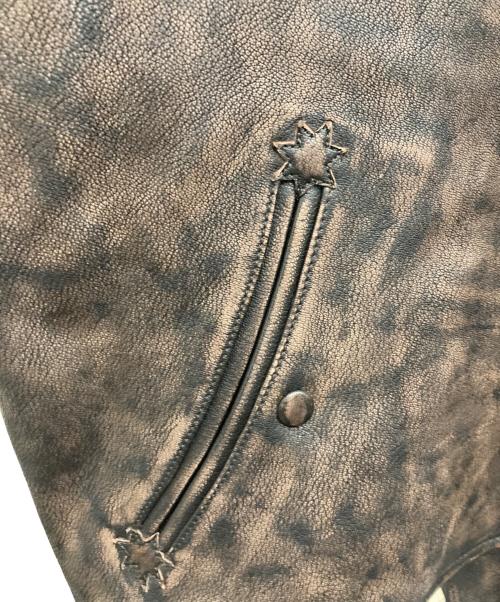 FAF（エフエーエフ）FAF (エフエーエフ) Leather Suka Jacket ブラウン サイズ:2の古着・服飾アイテム