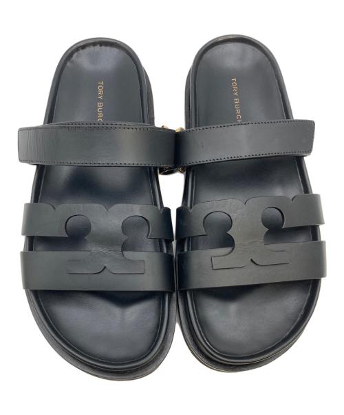 TORY BURCH（トリーバーチ）TORY BURCH (トリーバーチ) INES SPORT SLIDE ブラック サイズ:7 1/2の古着・服飾アイテム