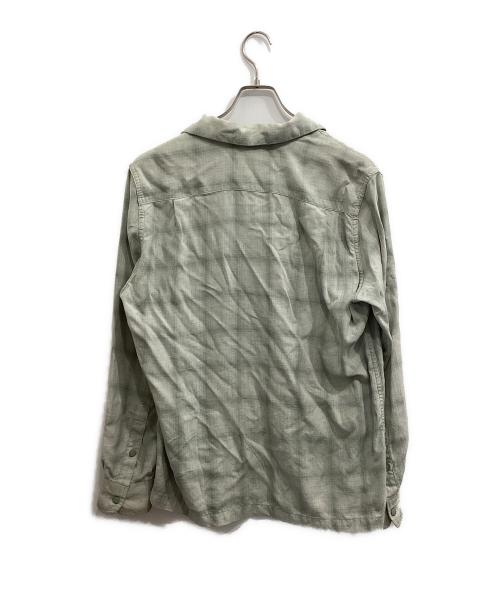WACKO MARIA（ワコマリア）WACKO MARIA (ワコマリア) レーヨンオンブレチェックシャツ グリーン サイズ:Mの古着・服飾アイテム