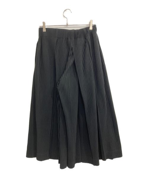 HOMME PLISSE ISSEY MIYAKE（オム プリッセ イッセイ ミヤケ）HOMME PLISSE ISSEY MIYAKE (オム プリッセ イッセイ ミヤケ) プリーツ袴パンツ ブラック サイズ:1の古着・服飾アイテム