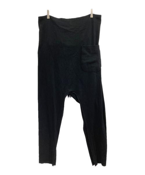 ISSEY MIYAKE MEN（イッセイミヤケメン）ISSEY MIYAKE MEN (イッセイミヤケメン) 変形サルエルイージーパンツ ブラック サイズ:3の古着・服飾アイテム