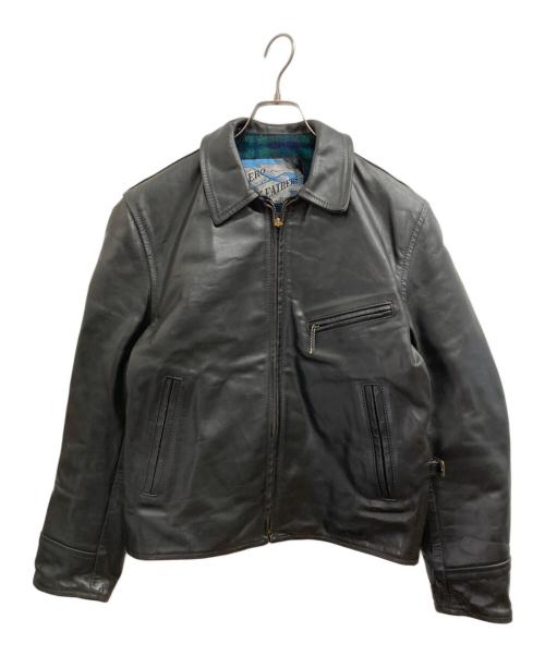 Aero LEATHER（エアロレザー）Aero LEATHER (エアロレザー) シングルライダースジャケット ブラック サイズ:38の古着・服飾アイテム
