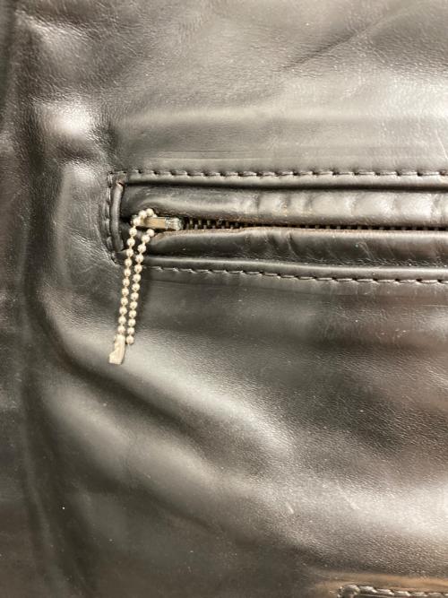 Aero LEATHER（エアロレザー）Aero LEATHER (エアロレザー) シングルライダースジャケット ブラック サイズ:38の古着・服飾アイテム