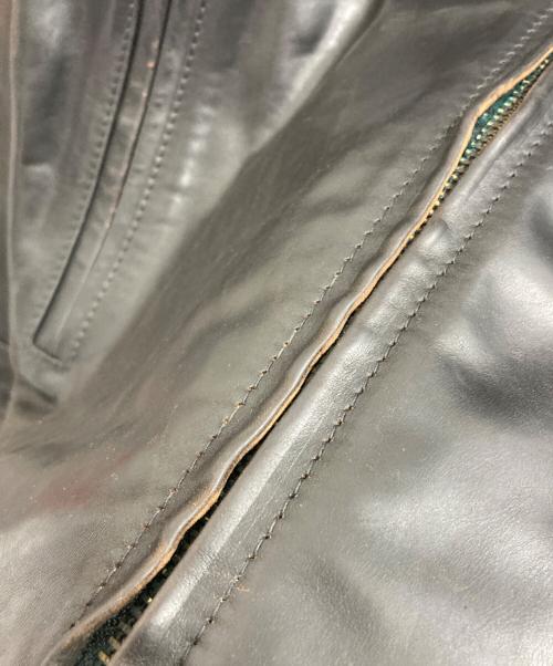 Aero LEATHER（エアロレザー）Aero LEATHER (エアロレザー) シングルライダースジャケット ブラック サイズ:38の古着・服飾アイテム