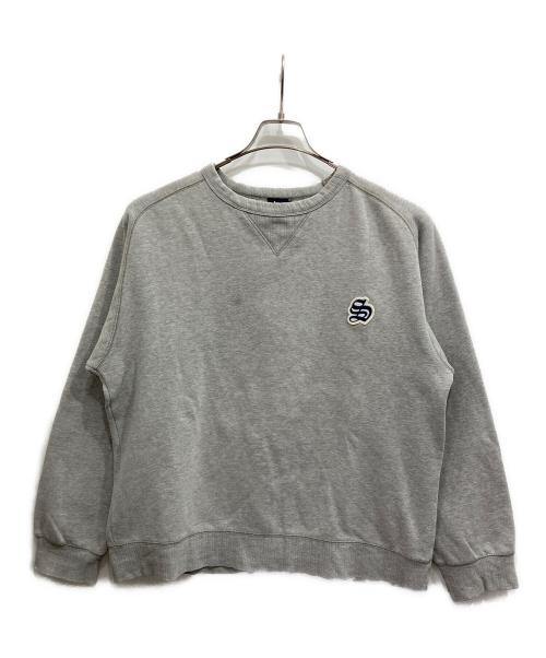 stussy（ステューシー）stussy (ステューシー) 前V Sロゴワッペンスウェット グレー サイズ:Lの古着・服飾アイテム