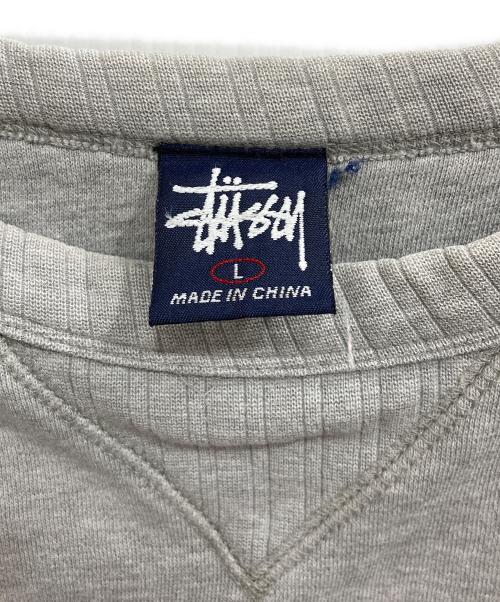 stussy（ステューシー）stussy (ステューシー) 前V Sロゴワッペンスウェット グレー サイズ:Lの古着・服飾アイテム