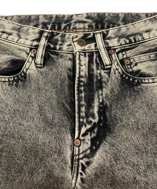SUGARHILL（シュガーヒル）SUGARHILL (シュガーヒル) CRASHED BLACK MODERN DENIM FLARED TROUSERS グレー サイズ:28の古着・服飾アイテム