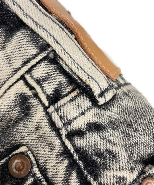SUGARHILL（シュガーヒル）SUGARHILL (シュガーヒル) CRASHED BLACK MODERN DENIM FLARED TROUSERS グレー サイズ:28の古着・服飾アイテム