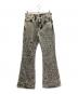 SUGARHILL（シュガーヒル）の古着「CRASHED BLACK MODERN DENIM FLARED TROUSERS」｜グレー