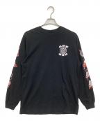 Lyft×THREE TIDESリフト×スリータイズ）の古着「ICHIBAY HANNYA L/S TEE」｜ブラック
