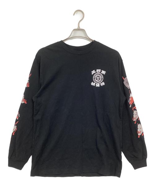 Lyft（リフト）Lyft (リフト) THREE TIDES (スリータイズ) ICHIBAY HANNYA L/S TEE ブラック サイズ:Mの古着・服飾アイテム