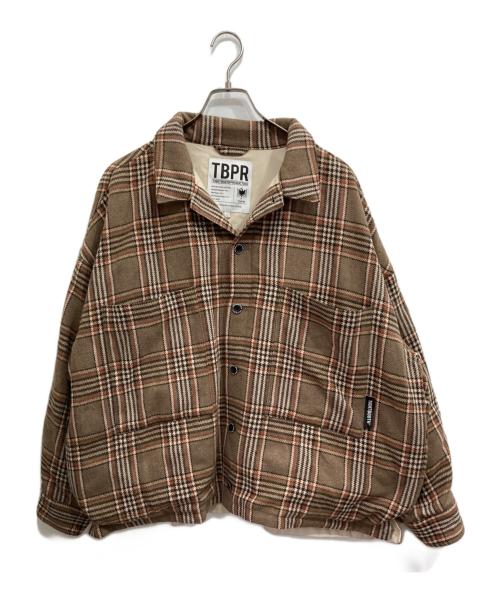 TIGHTBOOTH PRODUCTION（タイトブースプロダクション）TIGHTBOOTH PRODUCTION (タイトブースプロダクション) PLAID FLANNEL JKT ブラウン サイズ:Lの古着・服飾アイテム