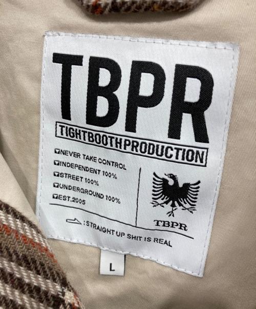 TIGHTBOOTH PRODUCTION（タイトブースプロダクション）TIGHTBOOTH PRODUCTION (タイトブースプロダクション) PLAID FLANNEL JKT ブラウン サイズ:Lの古着・服飾アイテム