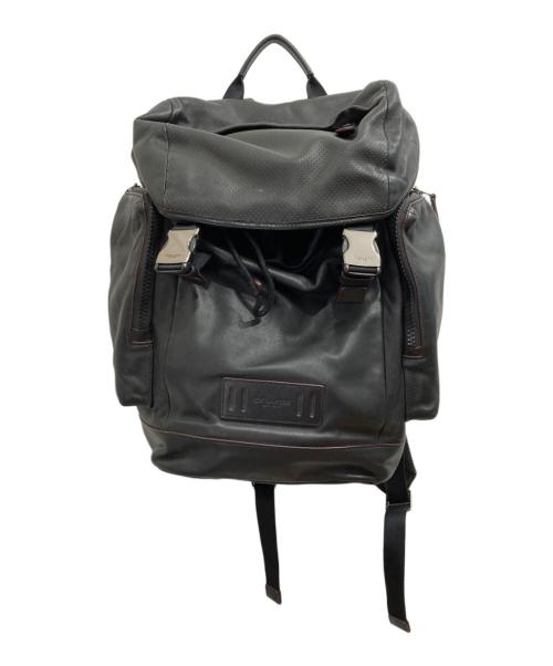 COACH（コーチ）COACH (コーチ) レザーリュック ブラックの古着・服飾アイテム