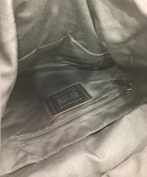 COACH（コーチ）COACH (コーチ) レザーリュック ブラックの古着・服飾アイテム