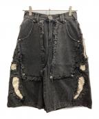 SKOOTスクート）の古着「UNDERWORLD JORTS」｜ブラック