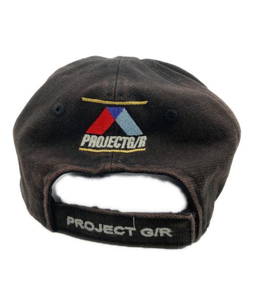 PROJECT G/R（プロジェクト ジーアール）PROJECT G/R (プロジェクト ジーアール) DECONSTRUCTED CAP ブラックの古着・服飾アイテム