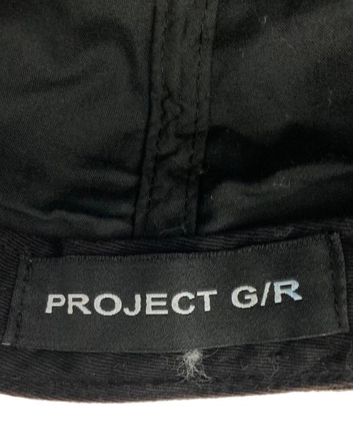 PROJECT G/R（プロジェクト ジーアール）PROJECT G/R (プロジェクト ジーアール) DECONSTRUCTED CAP ブラックの古着・服飾アイテム