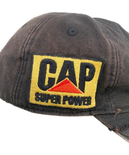 PROJECT G/R（プロジェクト ジーアール）PROJECT G/R (プロジェクト ジーアール) DECONSTRUCTED CAP ブラックの古着・服飾アイテム