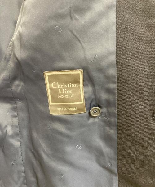 Christian Dior MONSIEUR（クリスチャンディオールムッシュ）Christian Dior MONSIEUR (クリスチャンディオールムッシュ) CDロゴ銀釦ブレザー ネイビー サイズ:A-5の古着・服飾アイテム