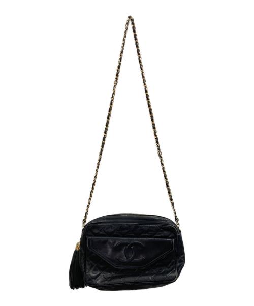 CHANEL（シャネル）CHANEL (シャネル) チェーンショルダーバッグ ブラックの古着・服飾アイテム