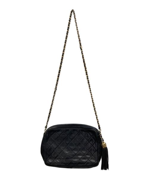 CHANEL（シャネル）CHANEL (シャネル) チェーンショルダーバッグ ブラックの古着・服飾アイテム