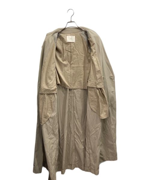NAVE（ネイブ）NAVE (ネイブ) ライトキャンバス トレンチコート ベージュ サイズ:2の古着・服飾アイテム
