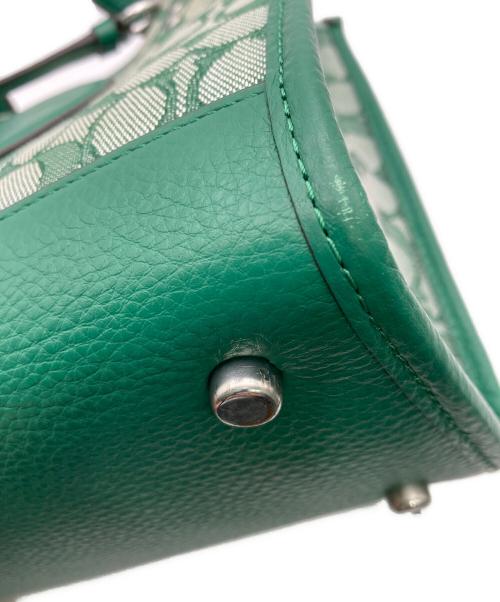 COACH（コーチ）COACH (コーチ) 2WAYミニトートバッグ グリーンの古着・服飾アイテム