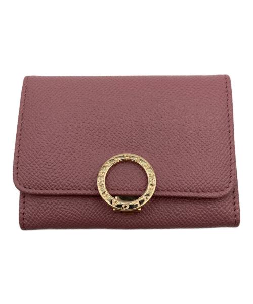 BVLGARI（ブルガリ）BVLGARI (ブルガリ) ロゴクリップカードケース ピンクの古着・服飾アイテム