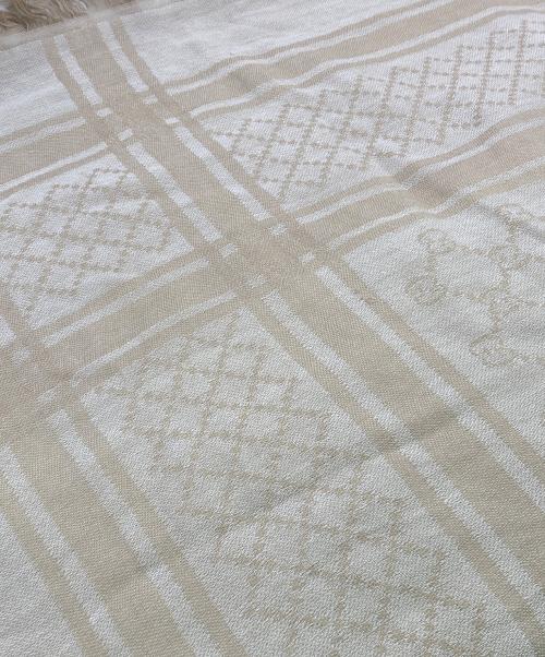 GUCCI（グッチ）GUCCI (グッチ) コットンGG大判ストール ベージュの古着・服飾アイテム